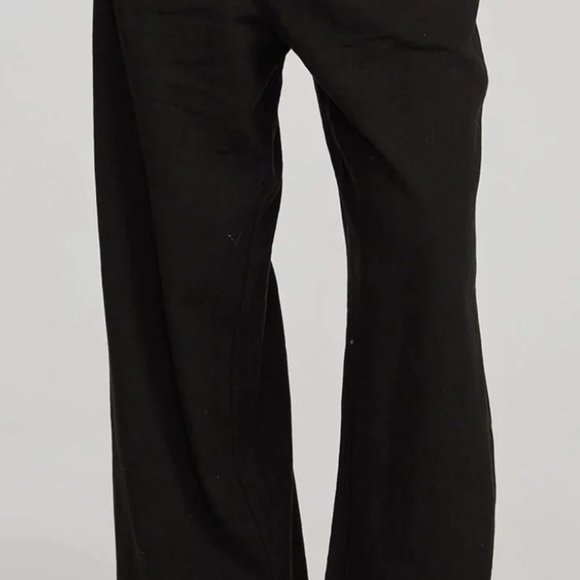 Black Linen Brand New Phoebe Pant - Picture 2 of 2
